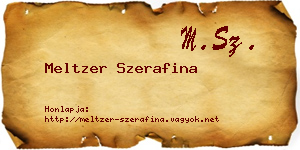 Meltzer Szerafina névjegykártya
